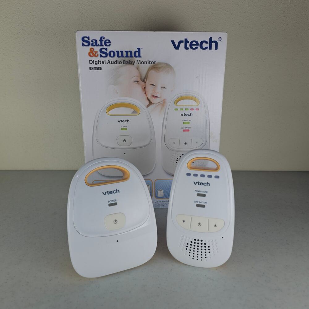 Vtech‎ DM111 Digital Audio Baby Monitor Rechargeable Battery 1000’ Range
